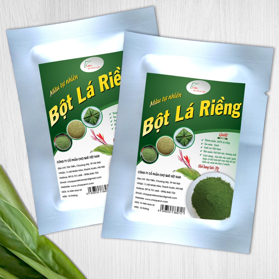 Bột Lá Riềng Gói 20g