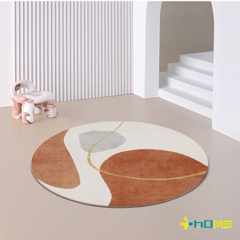 Thảm tròn lót ghế ngồi chống trượt phong cách Bắc Âu