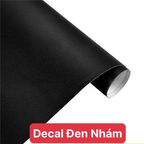 Decal Đen Nhám / Decal Đen Bóng Có Sẵn Keo Dán Cao Cấp