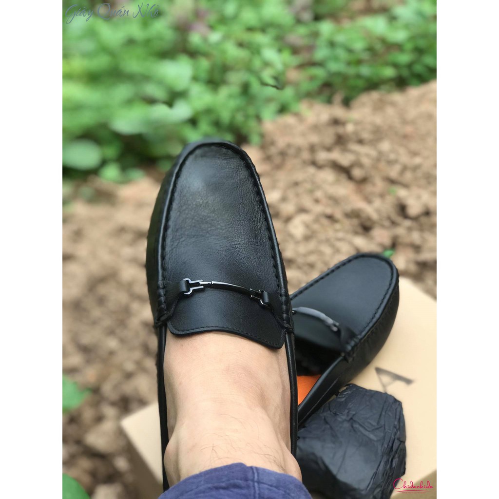 {Thanh lý bỏ mẫu} Giày sục nam không gót Za-ra, da xịn, đế xịn, lót cũng xịn luôn; size 39-44 (màu bò và màu đen)