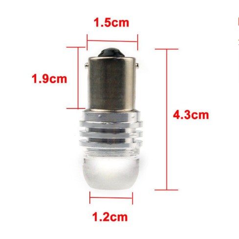 Bóng đèn LED de lùi xe hơi ô tô màu trắng siêu tiết kiệm sáng tốt 1156 DC 12V xi nhan báo rẽ cho Toyota Vios Innova