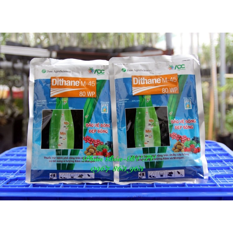 Thuốc trừ nấm dạng tiếp xúc, phổ rộng Dithane M45, 80WP
