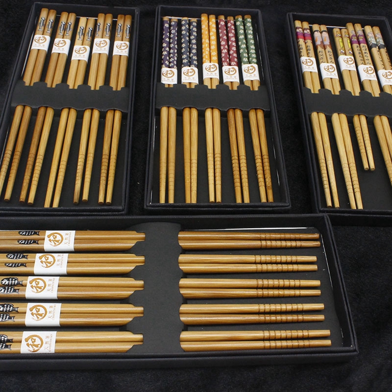 Set 5 Đôi Đũa Gỗ Phong Cách Trung Hoa | BigBuy360 - bigbuy360.vn