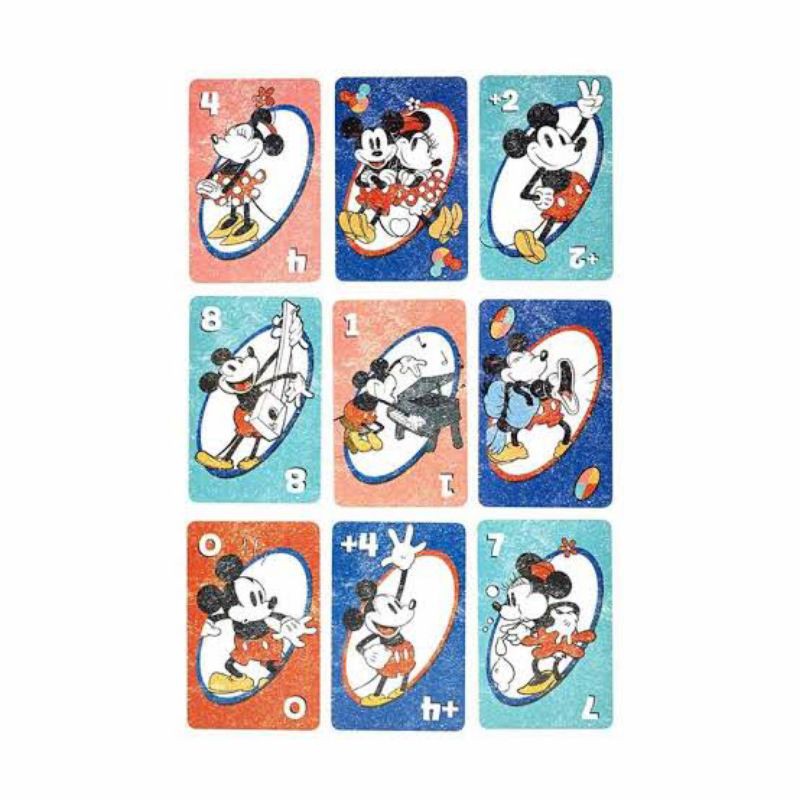 Mattel Bộ Bài Uno Mini Hình Chuột Mickey / Minnie Đáng Yêu