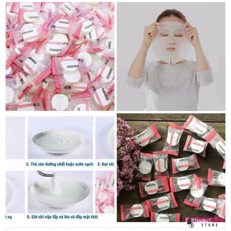 Mặt Nạ Giấy Nén Miniso Nhật Bản TAstore