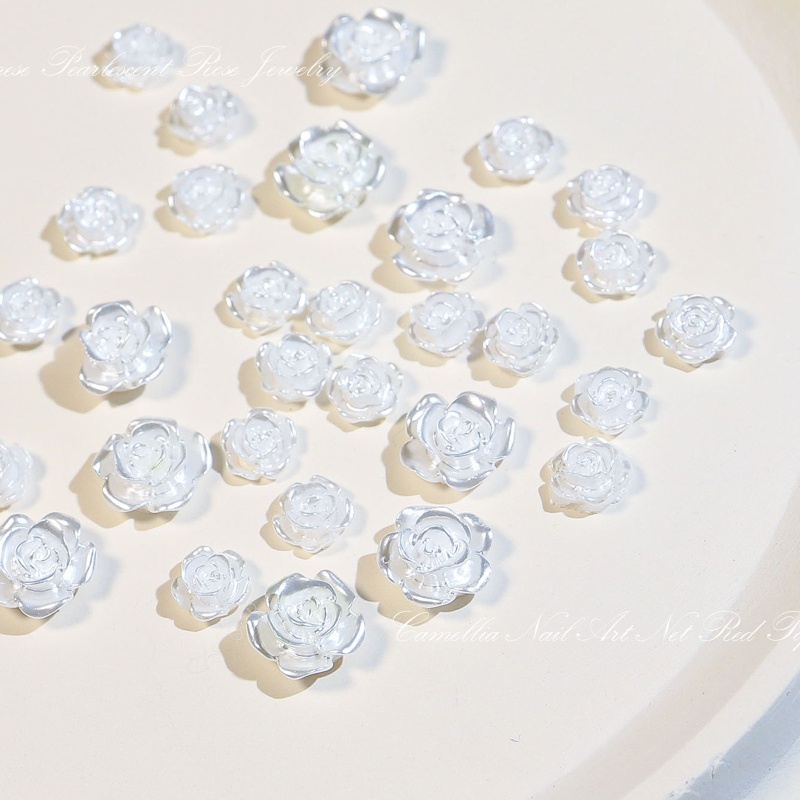 Phụ Kiện Hoa Hồng 3d Trang Trí Móng Tay Charms