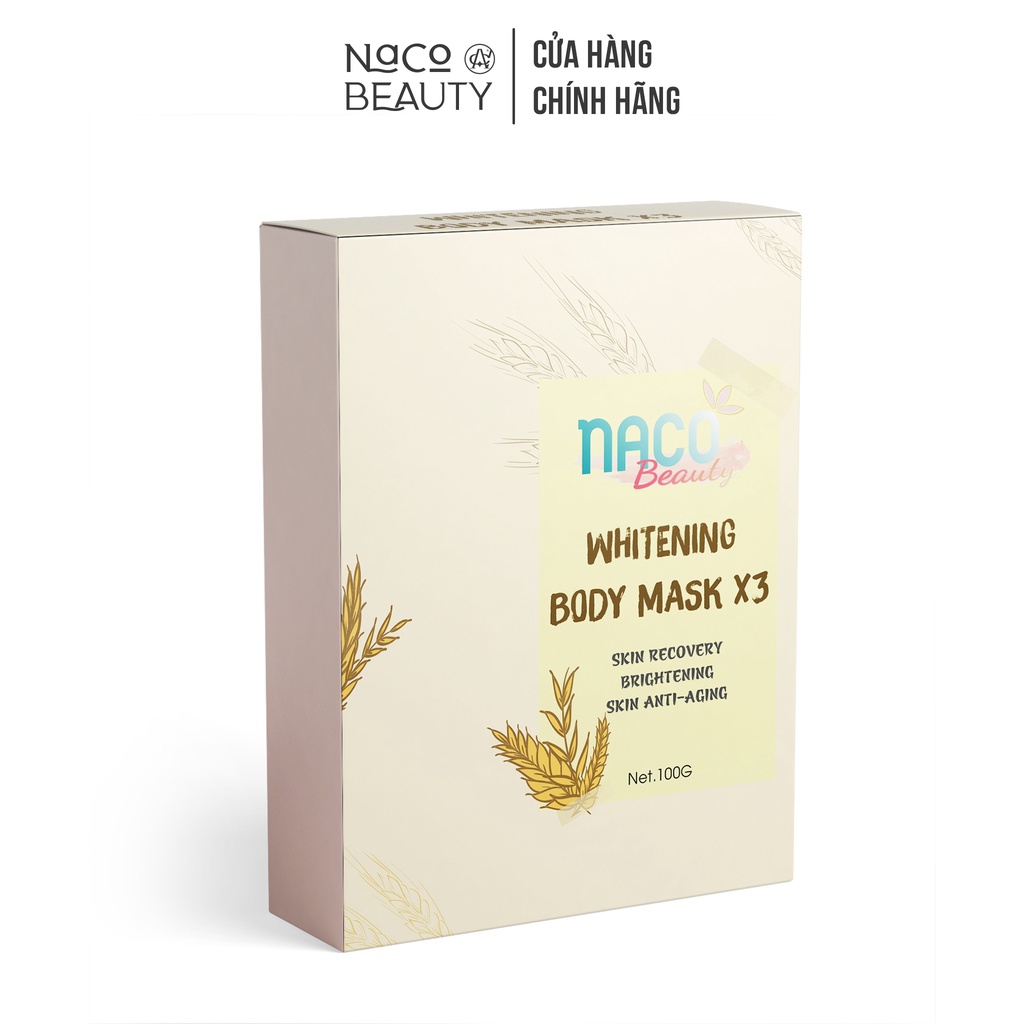 Kem ủ trắng toàn thân Nacobeauty giúp làm trắng da body 50ml - Whitening Body Cream