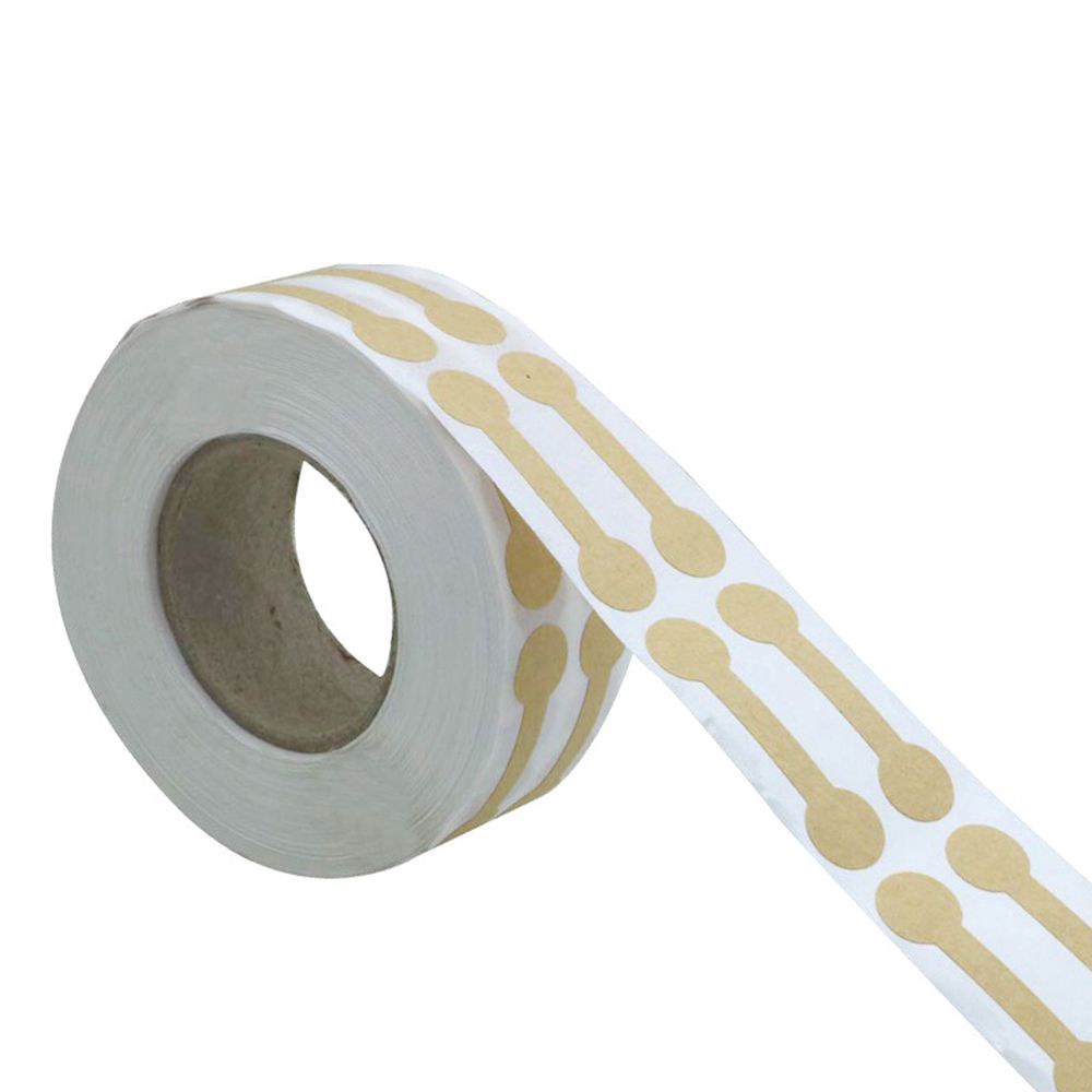 Set 500 thẻ giấy Kraft trơn nhiều màu sắc tự dính dùng làm nhãn giá cho nhẫn/ vòng tay/ vòng cổ đồ trang sức