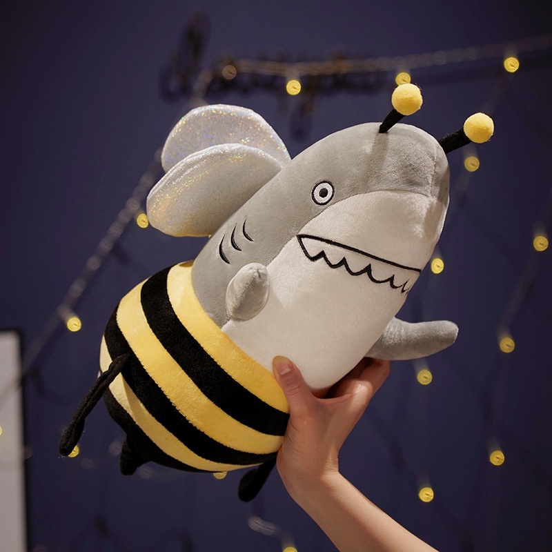 Gấu bông cá mập ong có cánh Shark and Bee kích thước 35/65cm NEOCI