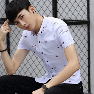 Áo Sơ Mi Nam Ngắn Tay Đốm Đỏ ZUNY Thời Trang Nam Cao Cấp Thiết Kế Trẻ Trung, Lịch Lãm Dành Cho Phái Mạnh