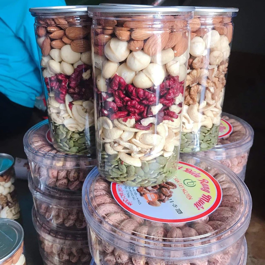Hạt Dinh Dưỡng 500gr - Mix Nuts 5 loại hạt (Macca, Hạnh Nhân, óc chó đỏ Mỹ, Hạt điều, hạt bí xanh)