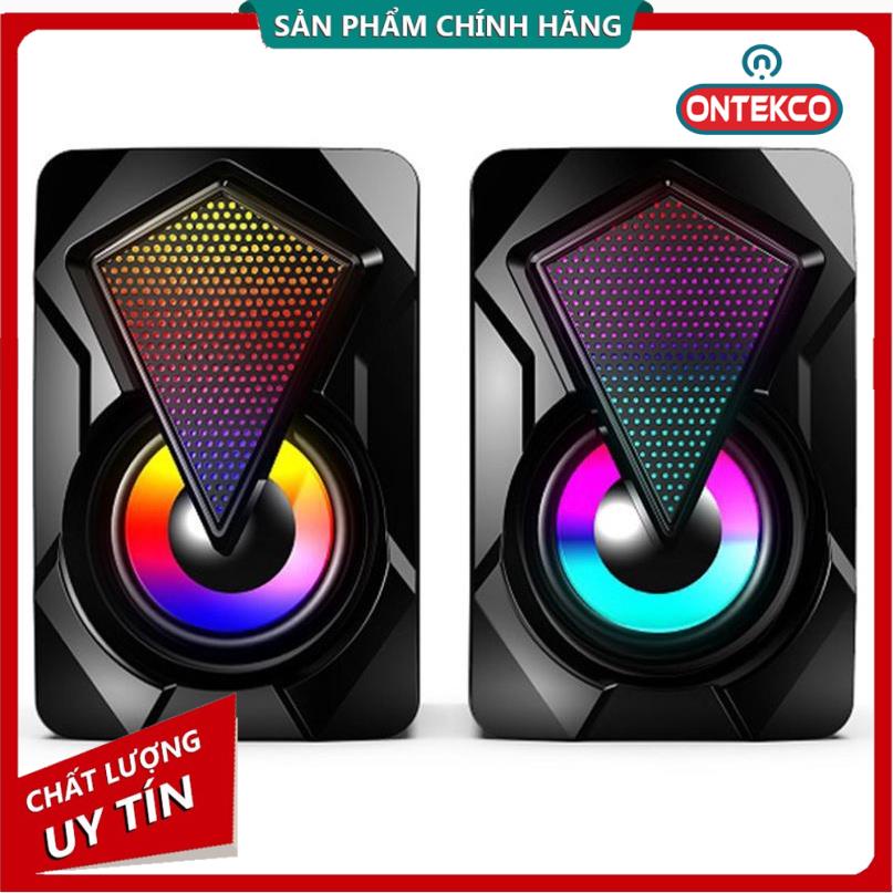 Phân phối toàn quốc Loa Vi Tính 2.0 LeerFei E-1046 - Led RGB đổi màu rất đẹp