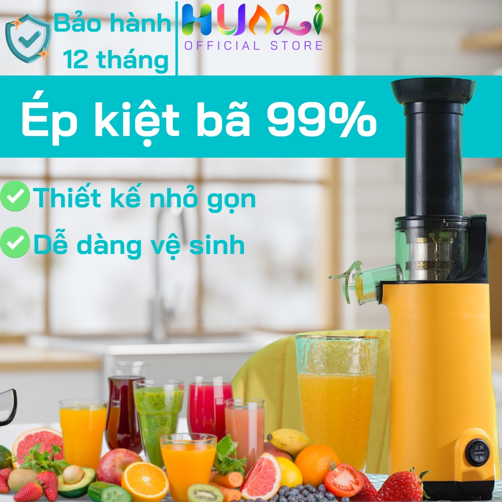 Máy Ép Chậm Mini, Máy Ép Hoa Quả Rau Củ Cho Gia Đình Tiện Dụng BH 12 Tháng