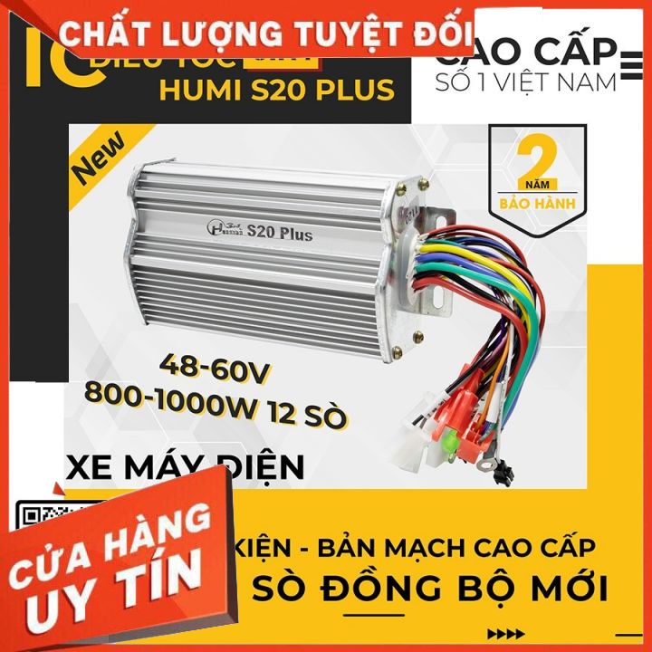 Ic Điều Tốc Xe Đạp Điện 800-1000W S20 Plus 48-60V 3in1 Humi - Hàng Chính Hãng