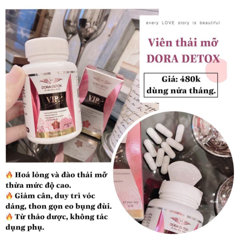 GIẢM CÂN DORA DETOX TẶNG XỔ MỠ VÀNH RUỘT