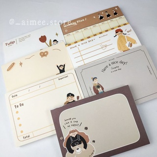 Set giấy note Brown vintage (Ảnh thật) - Aimée Store