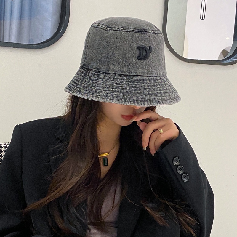 Nón Vành Chữ D Thêu Họa Tiết Thời Trang Dành Cho Nữ