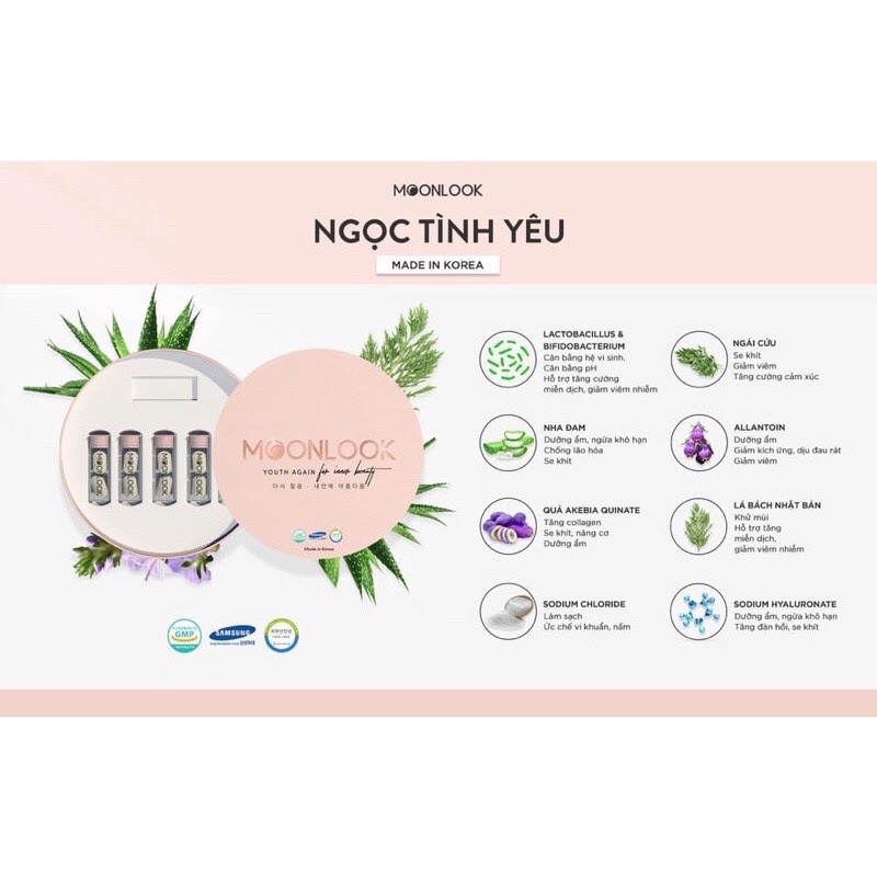 MOONLOOK Viên rửa vệ sinh phụ nữ Hàn Quốc