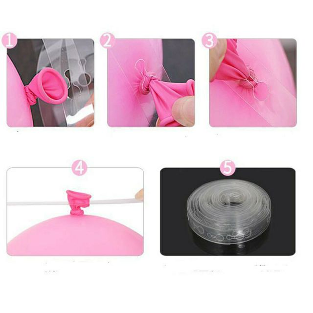 Dây kết bóng bay tạo kiểu nghệ thuật dài 5m