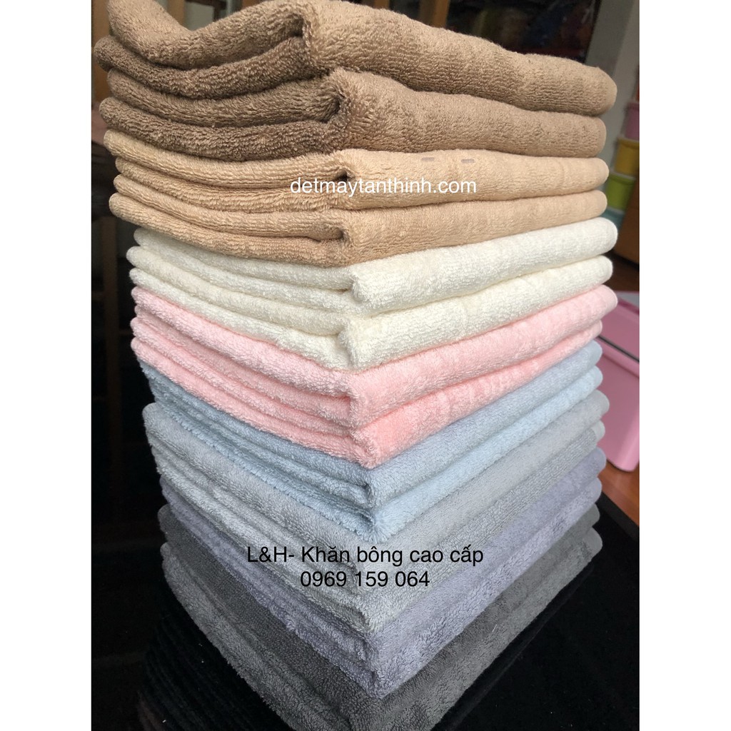 Khăn gội, khăn lau đầu 100% cotton Kt 40 * 80 cm