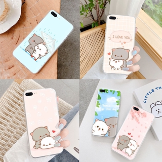 Ốp lưng dẻo hình mèo Kawaii cho iPhone 8 7 6 6S Plus 5 5S SE 5c
