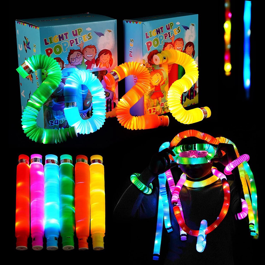 Set 6/12 Ống Phun Nước Có Đèn LED Phát Sáng