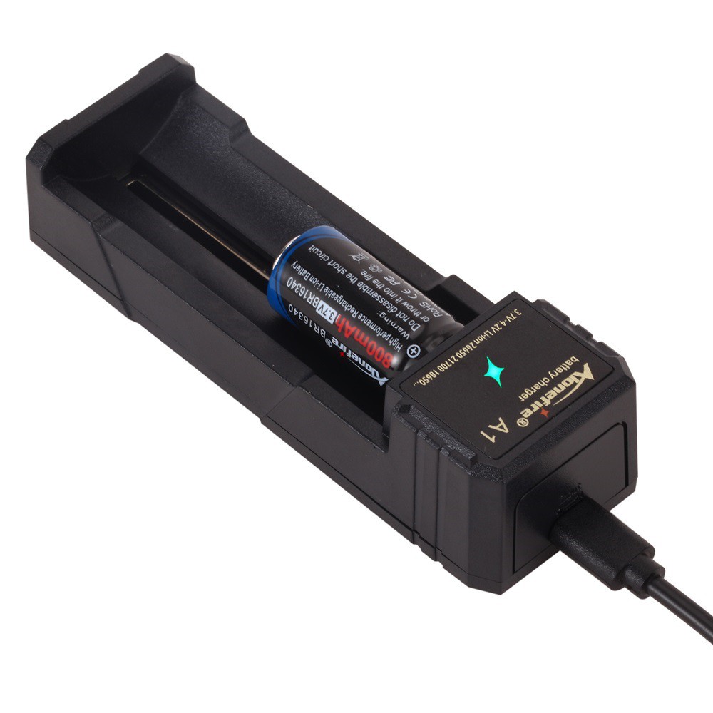 Bộ sạc nhanh ALONEFIRE A1 4.2V Usb cho pin Li-ion 18650 26650 18350 32650 21700