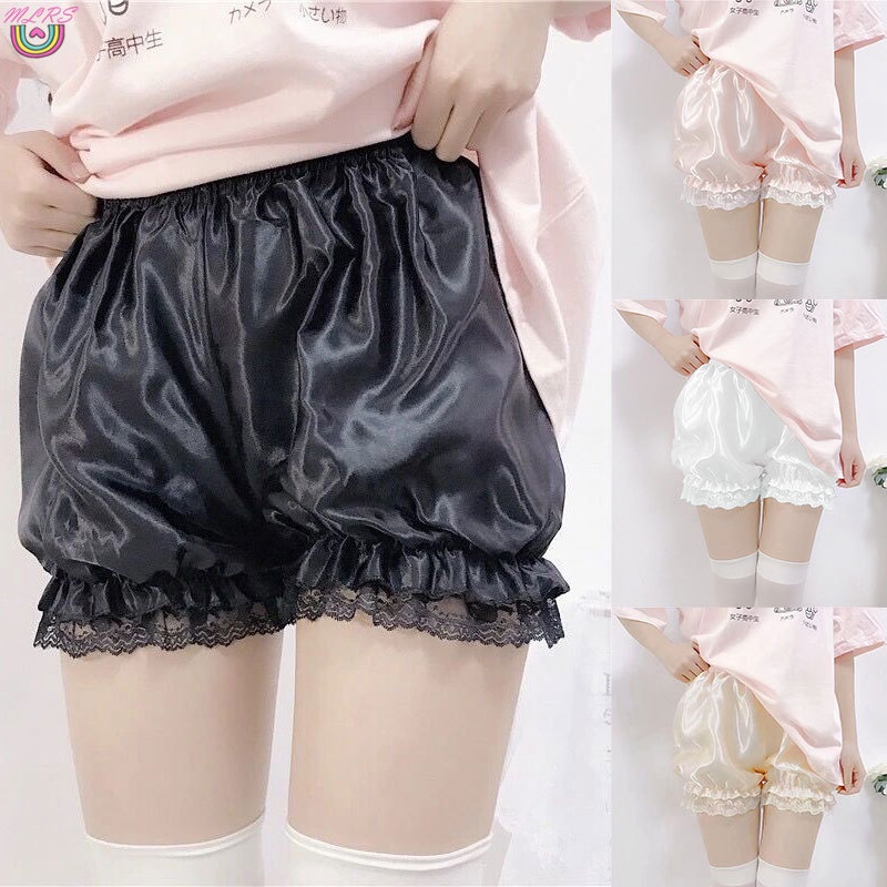 Quần Short Viền Ren Màu Sắc Trơn Thoải Mái Thời Trang Mùa Hè Cho Nữ