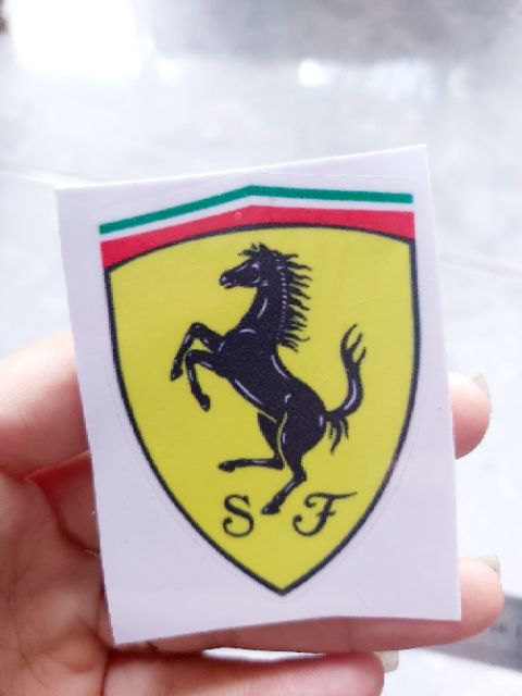 Tem Decal Sticker Ferrari Dán Xe, Nón, Điện Thoại Giá Rẻ