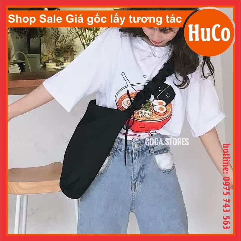 [ẢNH THẬT] TÚI ĐEO VAI, TÚI ĐEO CHÉO nữ chất kaki túi thiết kế xoắn quai dây rút phụ kiện basic đi chơi, đi học | BigBuy360 - bigbuy360.vn
