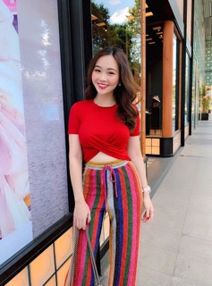 Áo xoắn eo siêu xinh