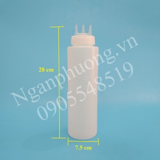 Bình nhựa đựng nước sốt 1lit