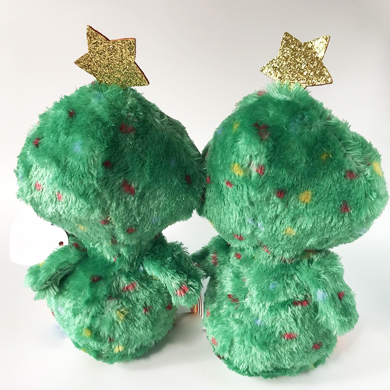 Chim Cánh Cụt Nhồi Bông Màu Xanh Lá Cây 15cm Trang Trí Giáng Sinh Dễ Thương