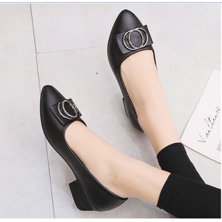 Giày Búp Bê Đế 3cm, Da Lì Cao Cấp Siêu Bền - Hình thật M5