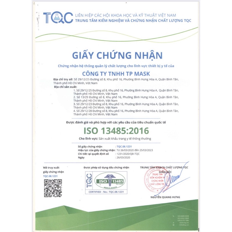 ✅ Hộp 10 cái khẩu trang y tế 5 lớp N95 , VN95 Pt Mask Phương Tuyến có Van lọc khuẩn cao cấp ( màu Trắng )