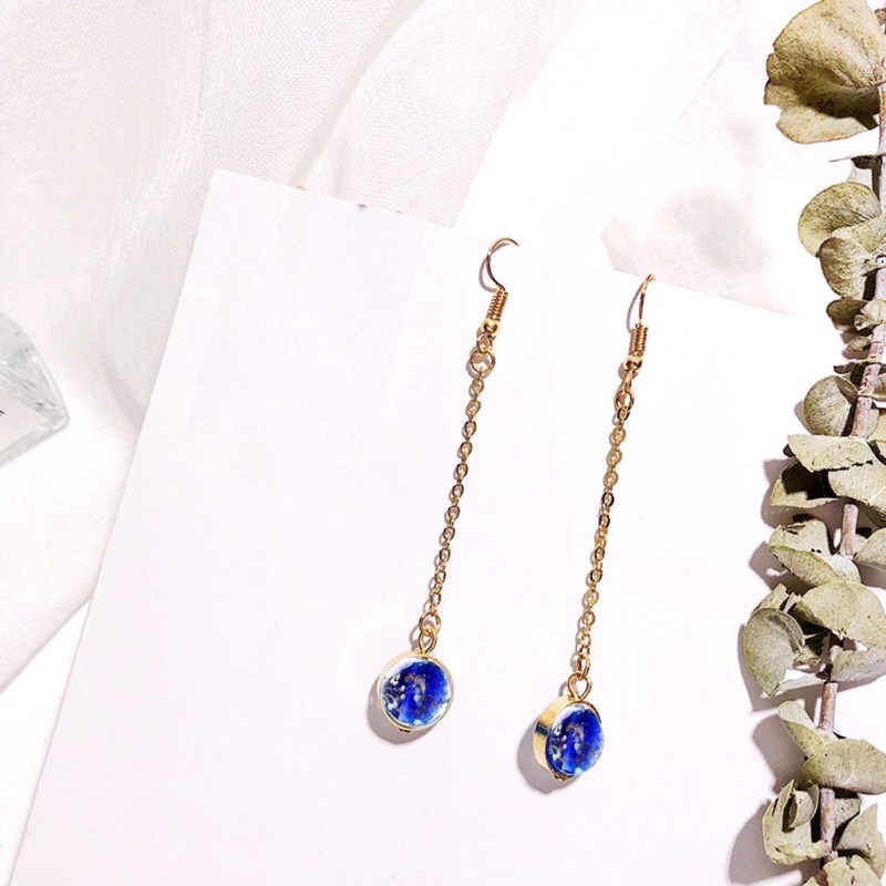 Khuyên Tai Đá Thuỷ Tinh Sáng Đẹp Sang Thiết Kế Trang Sức Độc Đáo