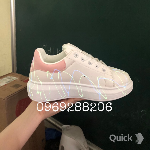 Giày thể thao sneakers phản quang ⭐FREESHIP⭐ giày độn đế kute