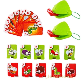 ◕Ω◕Chameleon Lằn Mặt nạ vẫy lưỡi Lick Cards Board Game