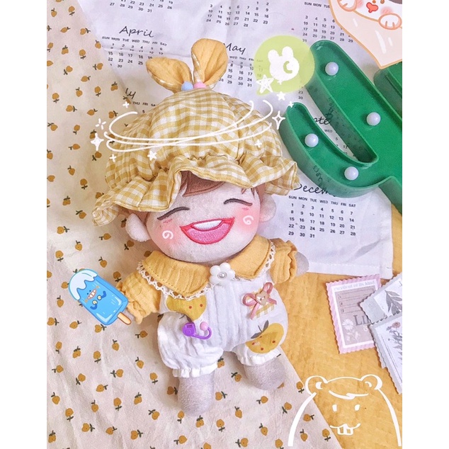 Bộ em bé vàng - Outfit doll 15cm 20cm