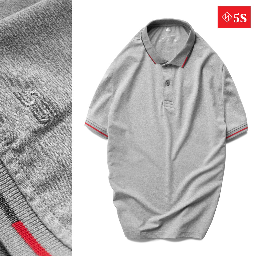 [MUA 2 GIẢM 30K] Áo Phông Nam Có Cổ 5S, Phom Ôm Trẻ Trung, Thiết Kế Tinh Tế, Trẻ Trung (APC21014-02) | BigBuy360 - bigbuy360.vn