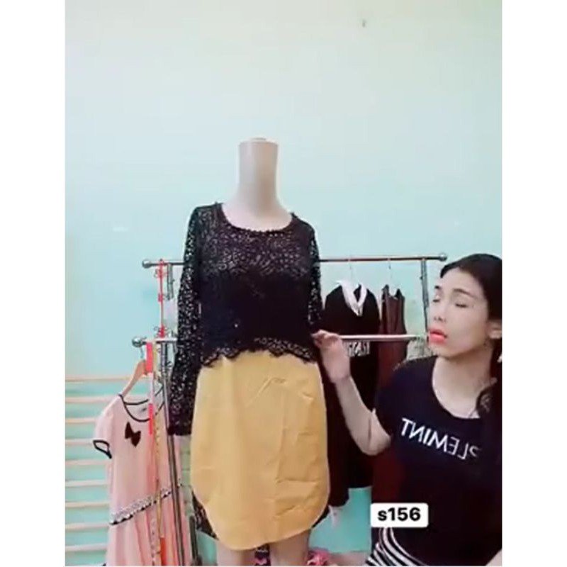 đầm suông phối áo size S-M. S156