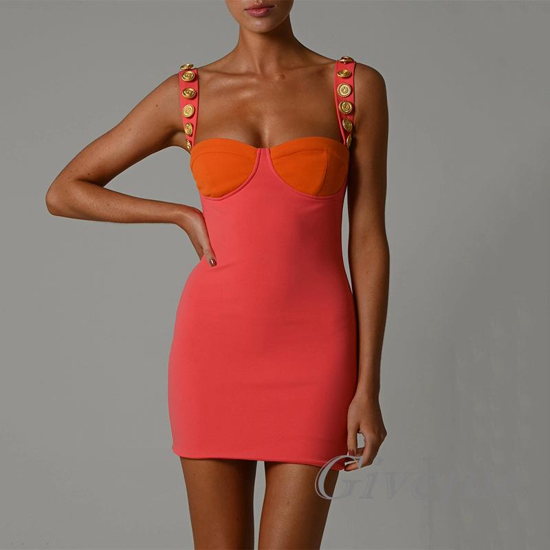 Givenme Đầm Dài / Ngắn Không Tay Hở Lưng Thời Trang Cho Nữ