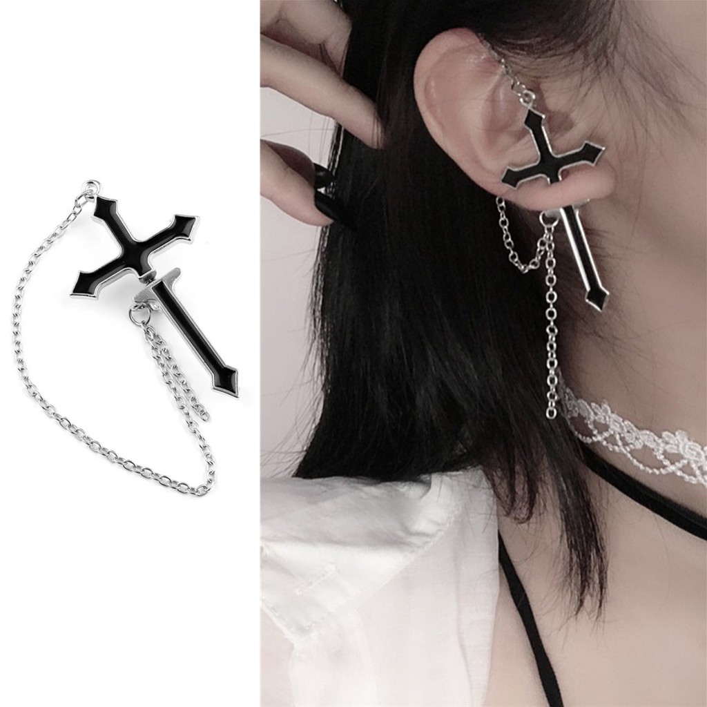 Khuyên Tai Thánh Giá B834 Phong Cách Retro