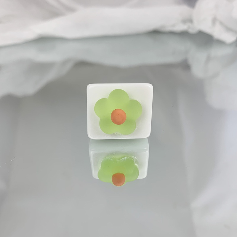 1 Nhẫn Nhựa Acrylic Họa Tiết Hoa Phong Cách Cổ Điển Cho Nữ