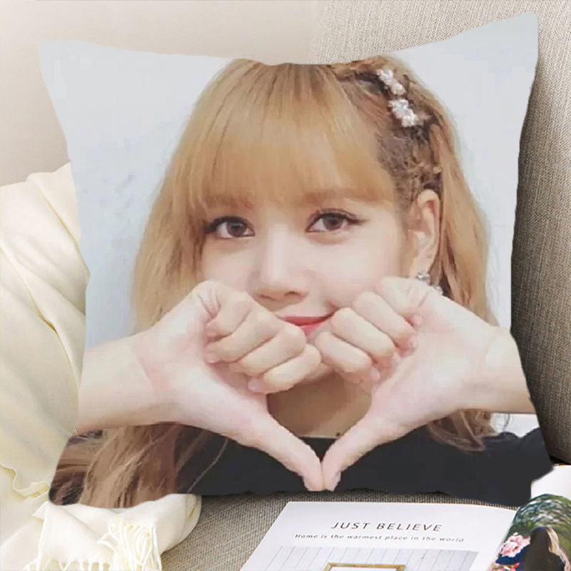 Blackpink Lisa girl cute gift double-sided paper DIY cushion