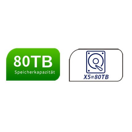 Bộ lưu trữ dữ liệu DAS TerraMaster D5-300 RAID 5, USB-C 3.0 SuperSpeed, 210MB/s, 5 khay ổ cứng RAID 5, up to 80TB