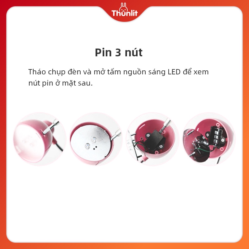 Đèn Kẹp Mini Thunlit Có Thể Điều Chỉnh Góc Độ Tiện Dụng