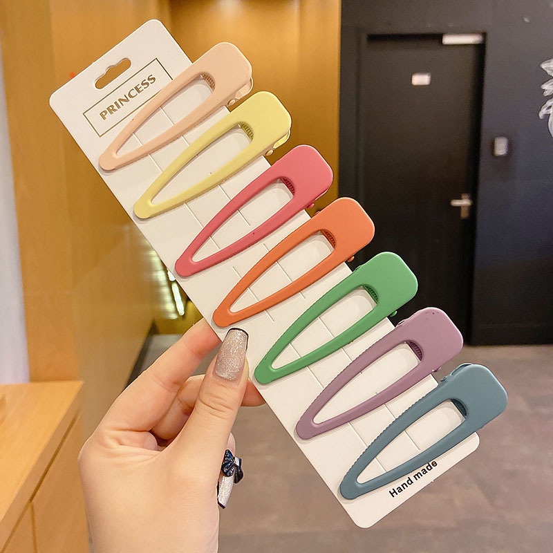 Set 10 Kẹp Tóc Đơn Giản Màu Sắc Ngọt Ngào