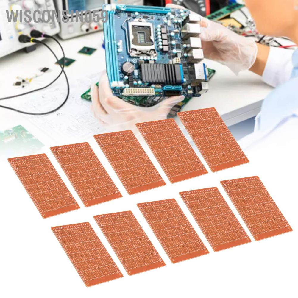 Wisconsin059 20Pcs Prototype Board Insulated High Temperature Resistant Good Electrical Performance Universal DIY Circuit