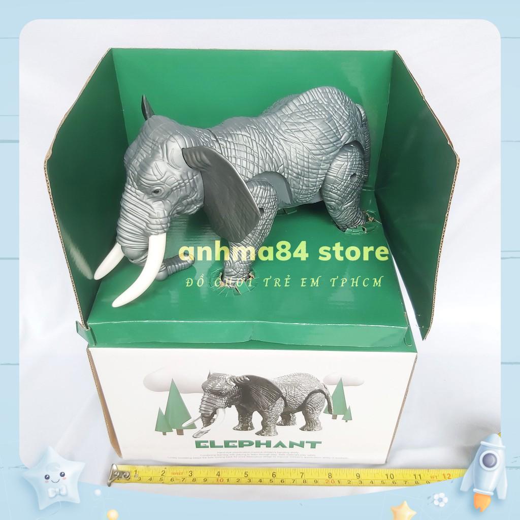 Đồ chơi Voi chạy pin có đèn, có nhạc cao cấp - Size Lớn - anhma84 store - cam kết y bài đăng